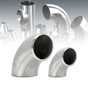 Matte stainless steel elbow